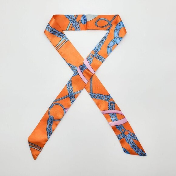 Skinny Scarf | Hand Bag, Neck Scarf (2 pieces) - Color Set #1 / Brand NEW - Picture 14 of 16